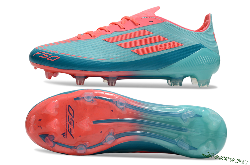 Men's Adidas F50 Elite FG Football Boots - Jade/Red/Blue 1