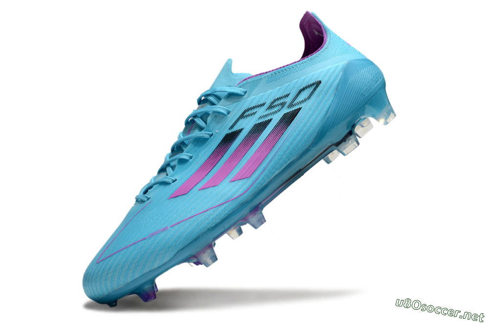 Men's Adidas F50 Elite FG Football Boots - Jade/Purple/Black 5