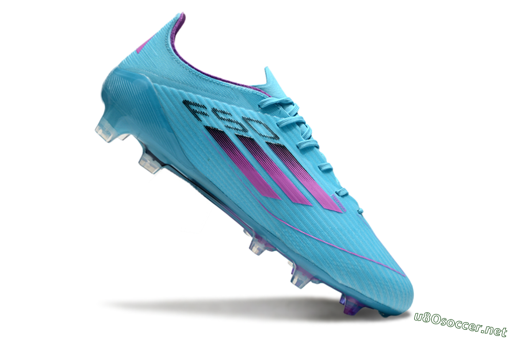 Men's Adidas F50 Elite FG Football Boots - Jade/Purple/Black 4