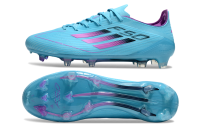 Men's Adidas F50 Elite FG Football Boots - Jade/Purple/Black