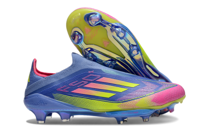 Men's Adidas F50+ Elite Lightstrike Pro FG Football Boots - Blue/Yellow/Pink