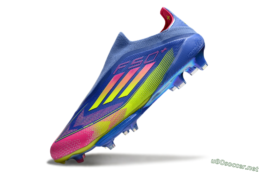 Men's Adidas F50+ Elite Lightstrike Pro FG Football Boots - Blue/Yellow/Pink 5