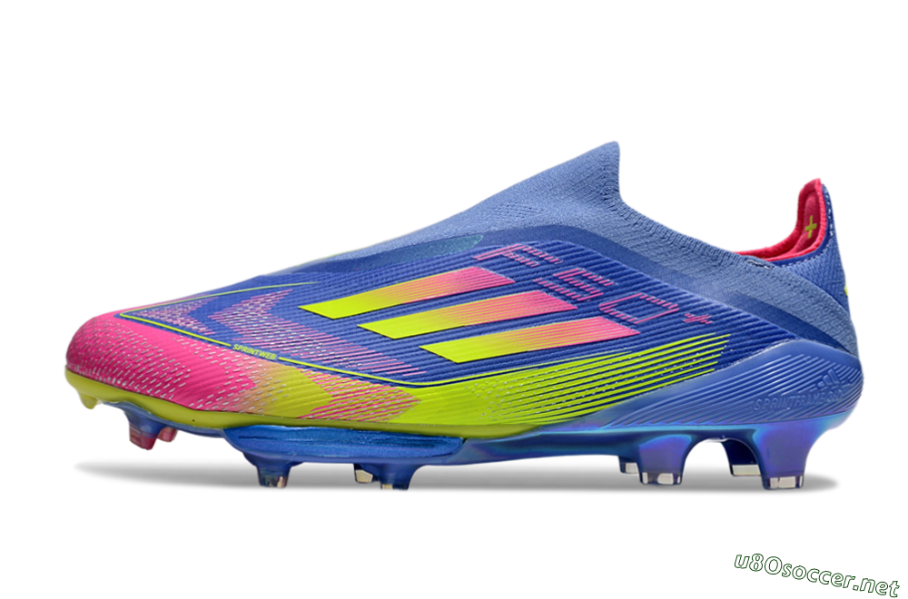 Men's Adidas F50+ Elite Lightstrike Pro FG Football Boots - Blue/Yellow/Pink 0