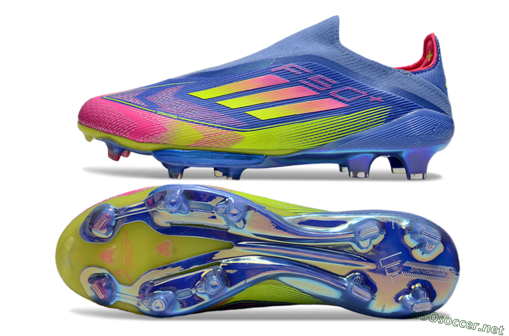 Men's Adidas F50+ Elite Lightstrike Pro FG Football Boots - Blue/Yellow/Pink 1