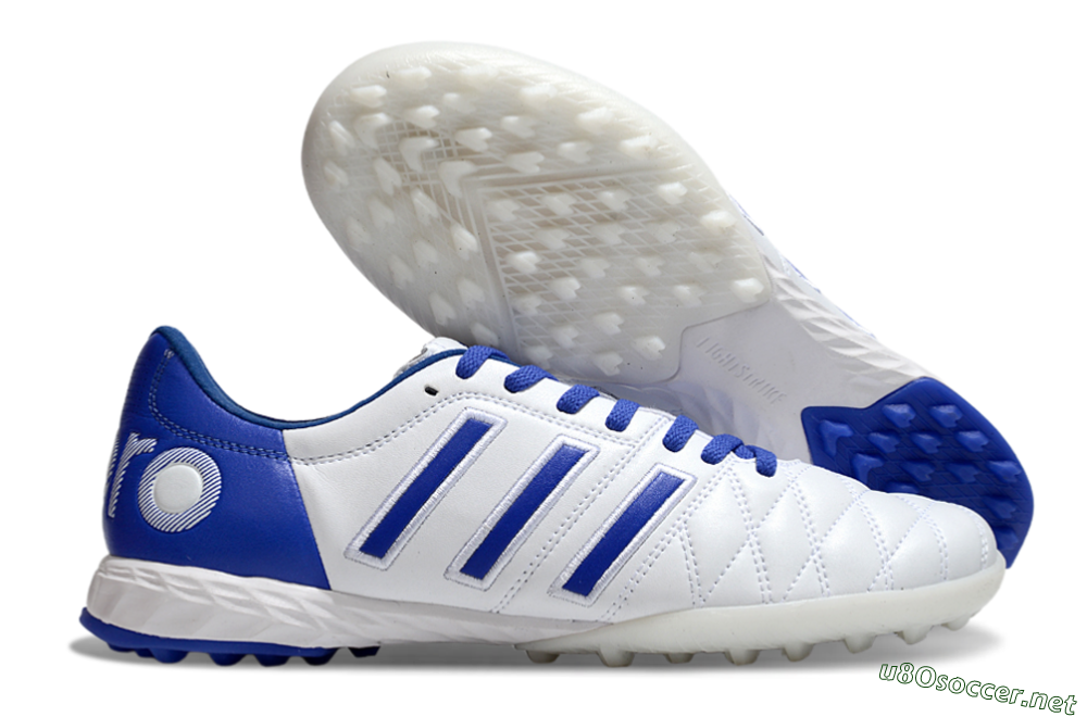 Men's Adidas Adipure 11Pro x PD25 Trx TF Football Shoes - White/Blue 2