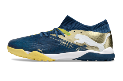 Men's Puma Future 7 Ultimate TF Football Shoes - Blue/White/Gold