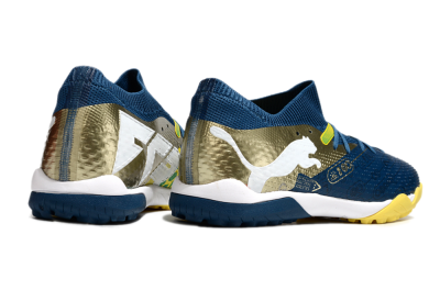 Men's Puma Future 7 Ultimate TF Football Shoes - Blue/White/Gold