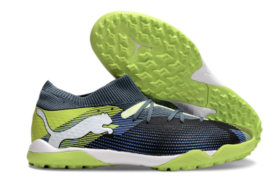 Men's Puma Future 7 Ultimate TF Football Shoes - Black/Blue/Yellow