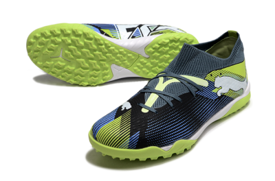 Men's Puma Future 7 Ultimate TF Football Shoes - Black/Blue/Yellow