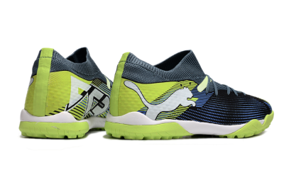 Men's Puma Future 7 Ultimate TF Football Shoes - Black/Blue/Yellow