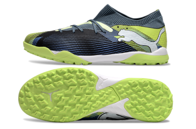 Men's Puma Future 7 Ultimate TF Football Shoes - Black/Blue/Yellow