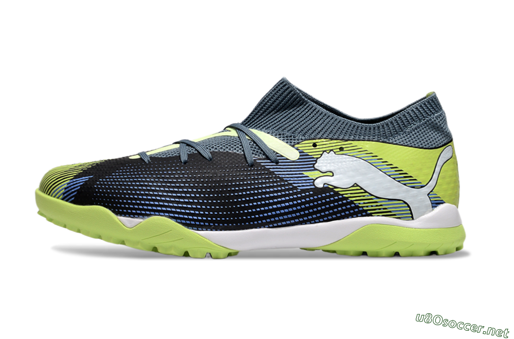 Men's Puma Future 7 Ultimate TF Football Shoes - Black/Blue/Yellow 0