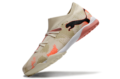 Men's Puma Future 7 Ultimate TF Football Shoes - Beige/Black/Red