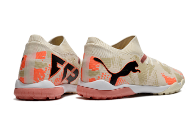 Men's Puma Future 7 Ultimate TF Football Shoes - Beige/Black/Red