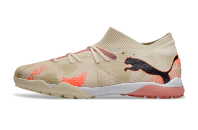 Men's Puma Future 7 Ultimate TF Football Shoes - Beige/Black/Red