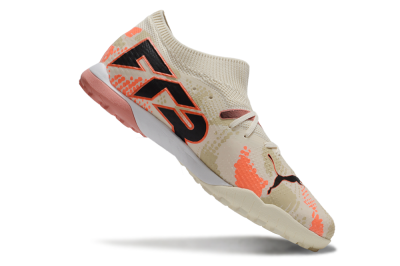 Men's Puma Future 7 Ultimate TF Football Shoes - Beige/Black/Red