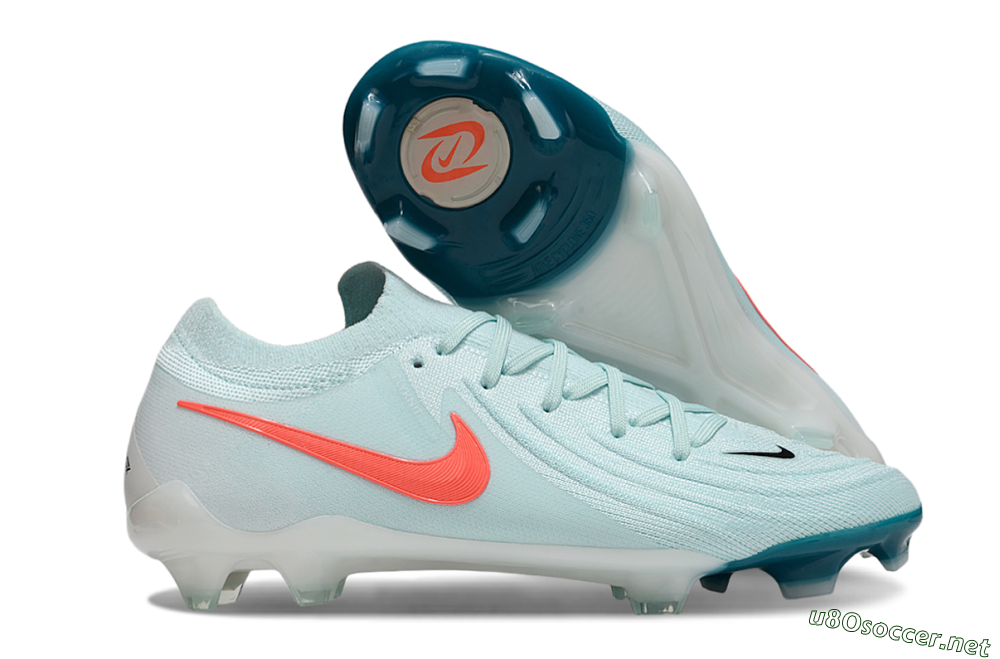 Men's Nike Phantom Luna Elite FG Football Boots - Jade/Red/White 2