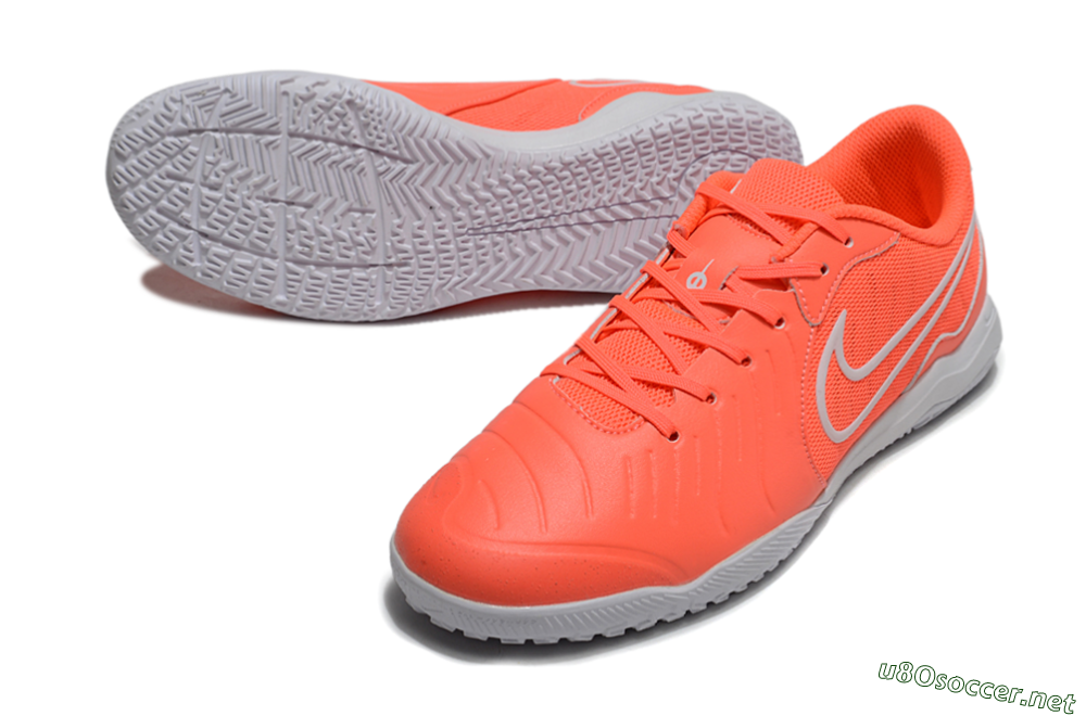 Men's Nike Tiempo Legend 10 Academy IC Football Shoes - Red/White 3