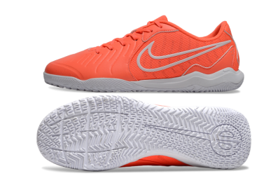 Men's Nike Tiempo Legend 10 Academy IC Football Shoes - Red/White