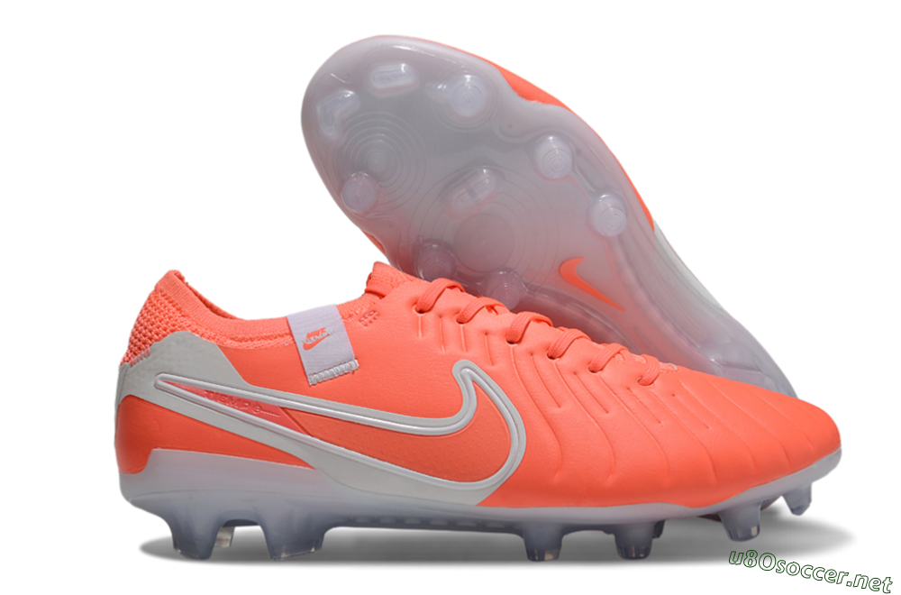 Men's Nike Tiempo Legend 10 Elite FG Football Boots - Red/White 2