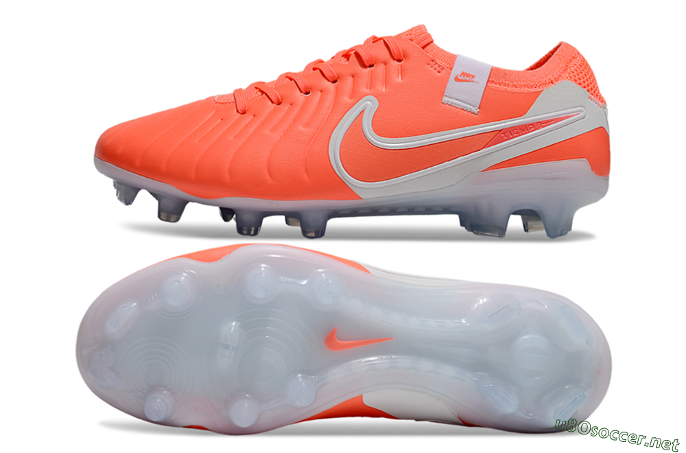 Men's Nike Tiempo Legend 10 Elite FG Football Boots - Red/White 1