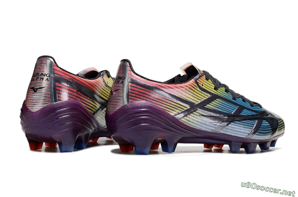 Men's Mizuno Morelia Neo Sala FG Football Boots - Blue/Yellow/Red/Purple 6