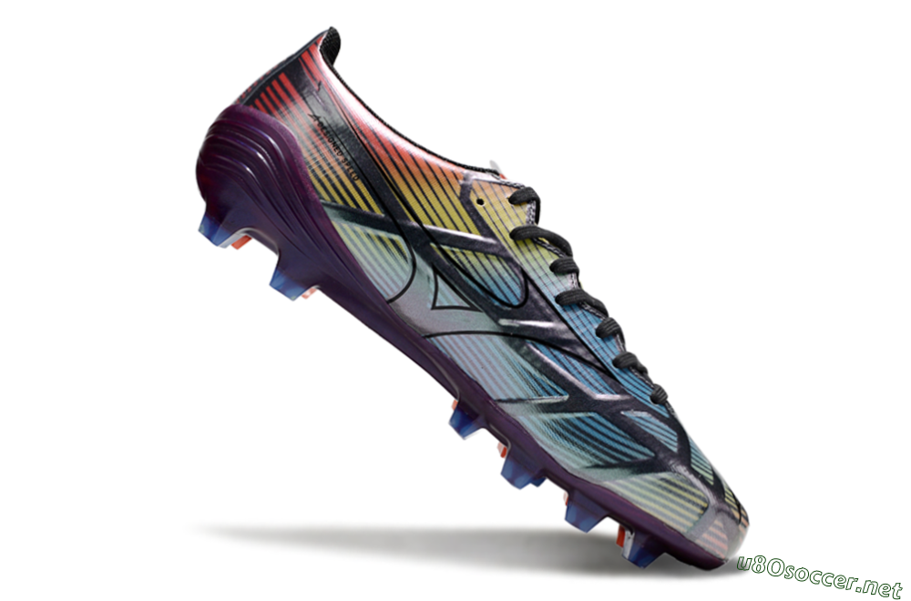 Men's Mizuno Morelia Neo Sala FG Football Boots - Blue/Yellow/Red/Purple 4
