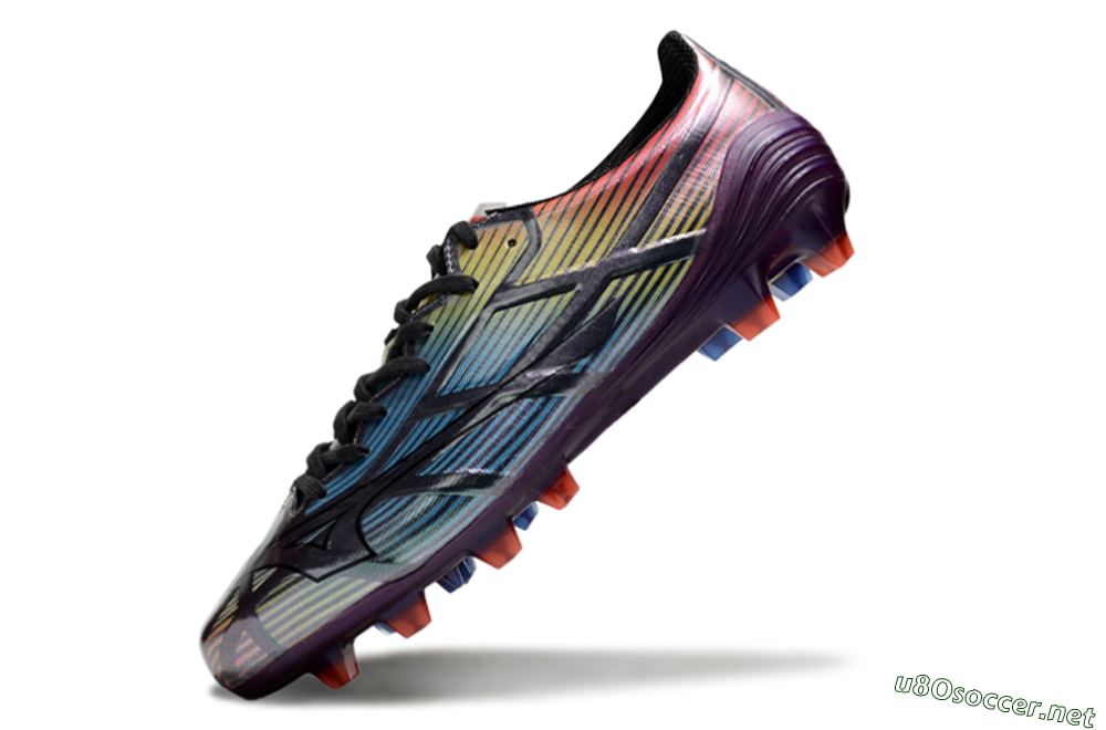 Men's Mizuno Morelia Neo Sala FG Football Boots - Blue/Yellow/Red/Purple 5