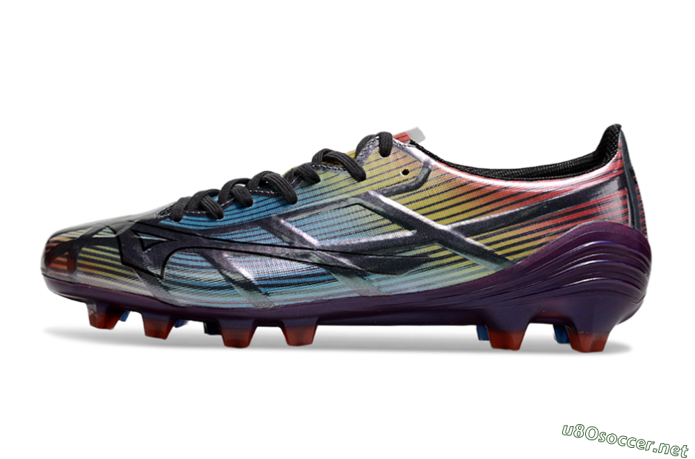 Men's Mizuno Morelia Neo Sala FG Football Boots - Blue/Yellow/Red/Purple 0