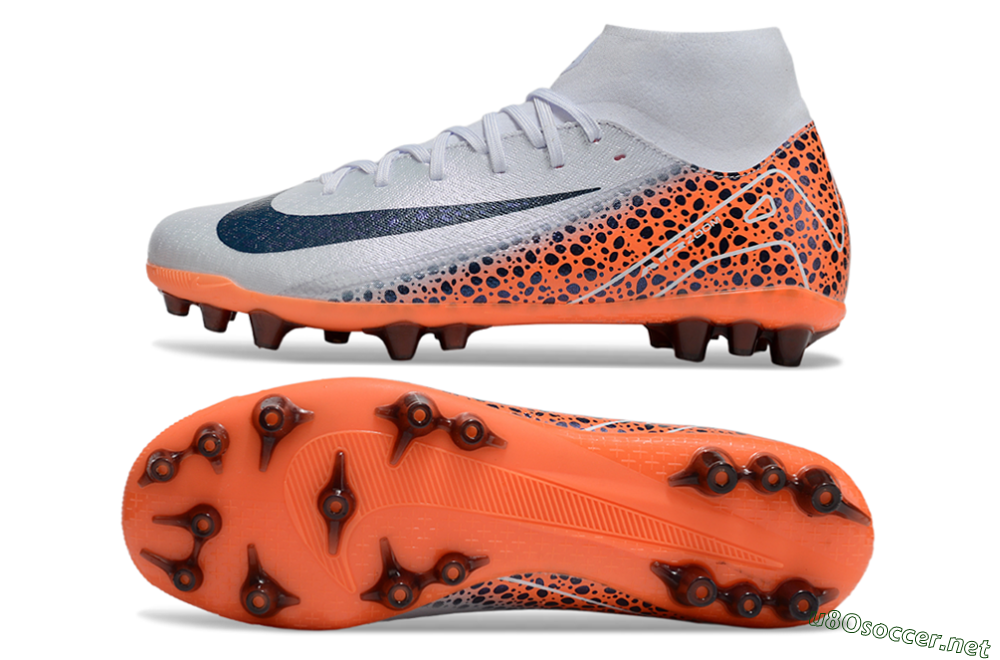 Unisex Nike Air Zoom Mercurial Superfly 10 Elite AG Football Boots - Grey/Black/Leopard 1