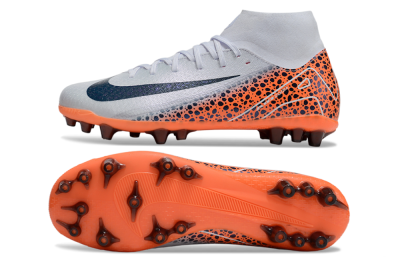 Unisex Nike Air Zoom Mercurial Superfly 10 Elite AG Football Boots - Grey/Black/Leopard