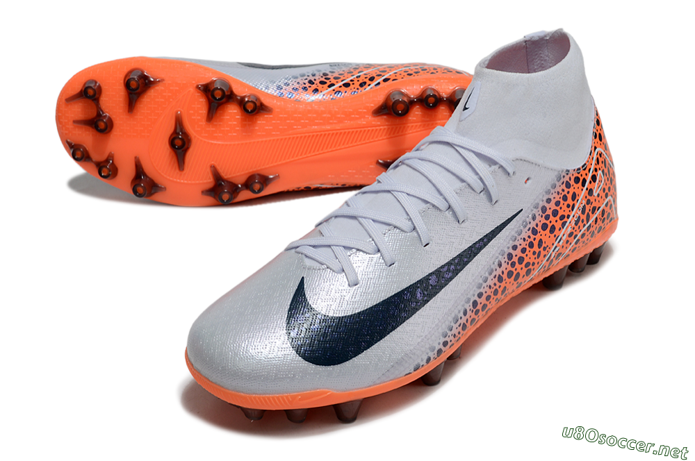 Unisex Nike Air Zoom Mercurial Superfly 10 Elite AG Football Boots - Grey/Black/Leopard 3