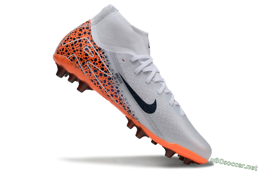 Unisex Nike Air Zoom Mercurial Superfly 10 Elite AG Football Boots - Grey/Black/Leopard 4