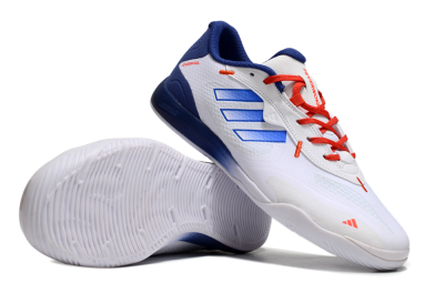 Men's Adidas Fevernova IC Football Shoes - White/Blue/Red