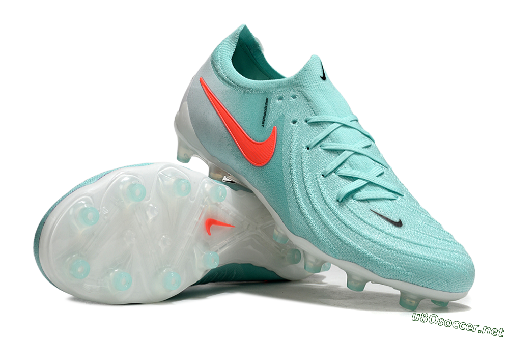Men's Nike Phantom GX Elite AG Football Boots - Jade/Red/White 3