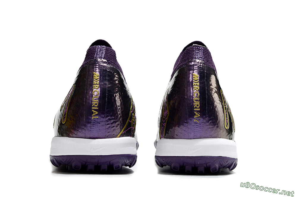 Unisex Nike Air Zoom Mercurial Vapor 16 Elite TF Football Shoes - Purple/White/Gold 5