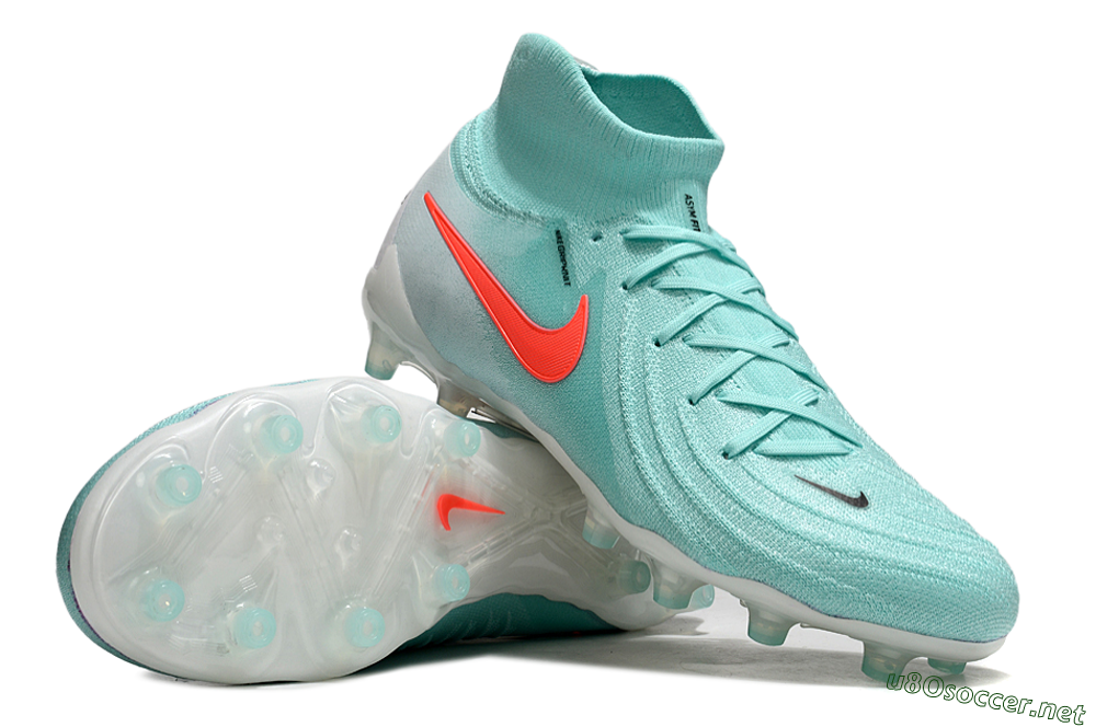 Men's Nike Phantom Luna Elite AG Football Boots - Jade/Red/White 3
