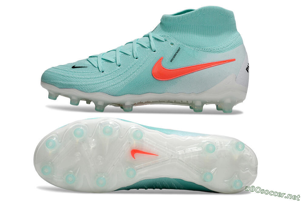 Men's Nike Phantom Luna Elite AG Football Boots - Jade/Red/White 1