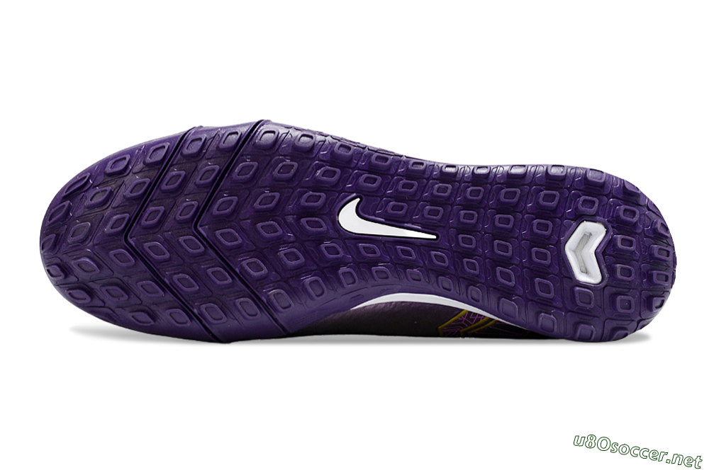 Unisex Nike Air Zoom Mercurial Superfly 10 Elite TF Football Shoes - Purple/White/Gold 6