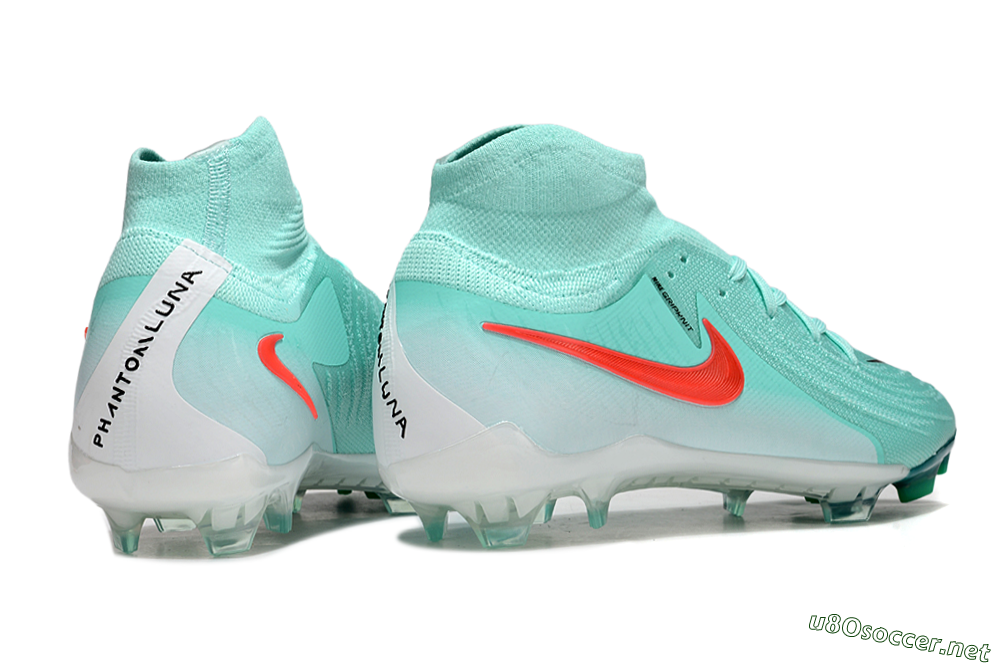 Men's Nike Phantom Luna Elite NU FG Football Boots - Jade/Red/White 6