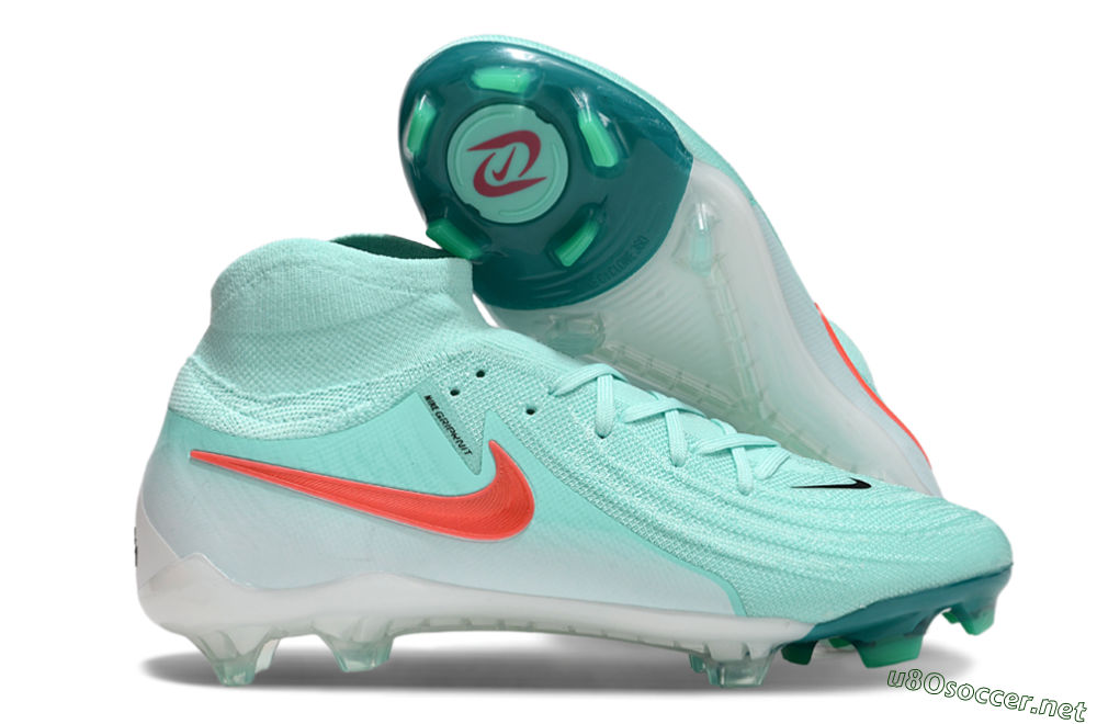 Men's Nike Phantom Luna Elite NU FG Football Boots - Jade/Red/White 2