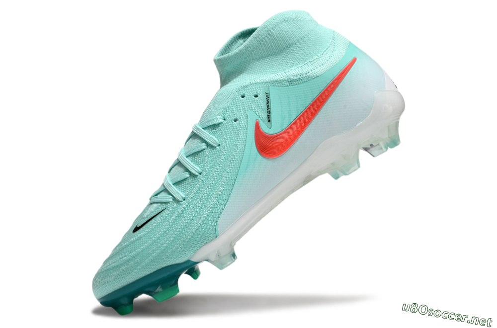 Men's Nike Phantom Luna Elite NU FG Football Boots - Jade/Red/White 5