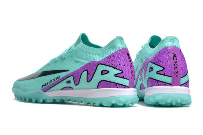 Unisex Nike Air Zoom Mercurial Vapor 16 Elite TF Football Shoes - Jade/Black/Purple