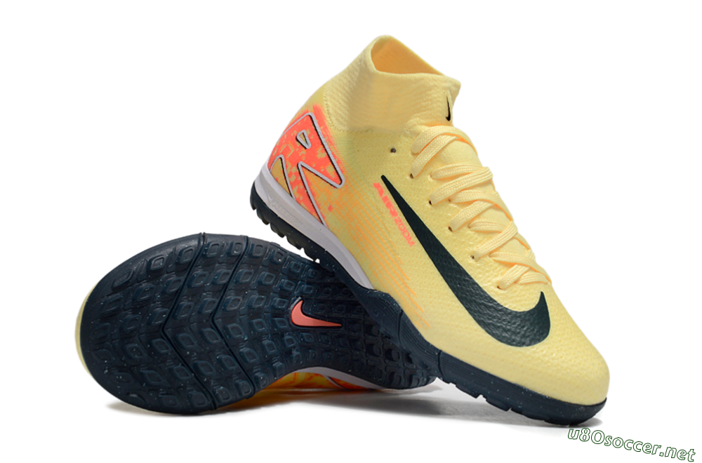 Kids Nike Air Zoom Mercurial Superfly 10 Elite TF Football Shoes - Yellow/Black/Red 1
