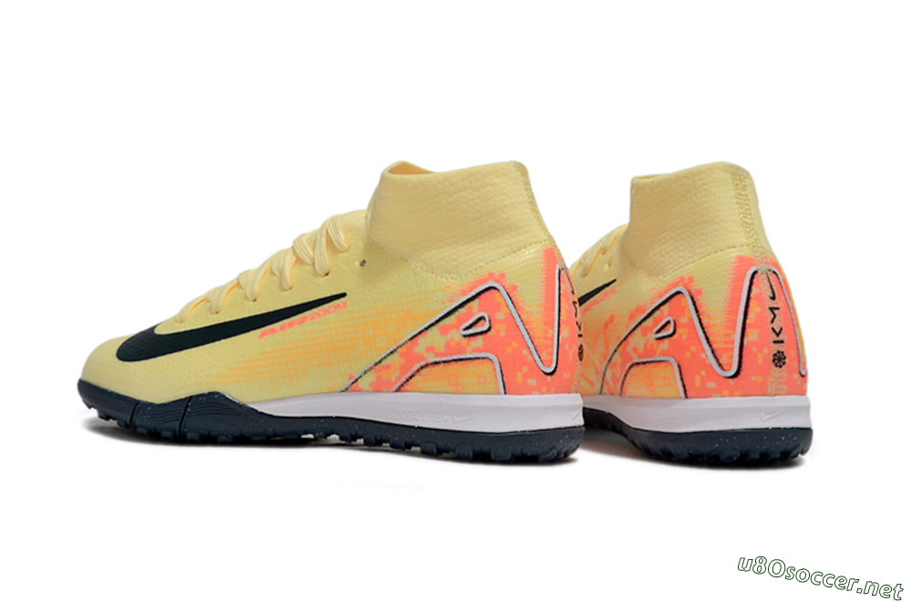 Kids Nike Air Zoom Mercurial Superfly 10 Elite TF Football Shoes - Yellow/Black/Red 5