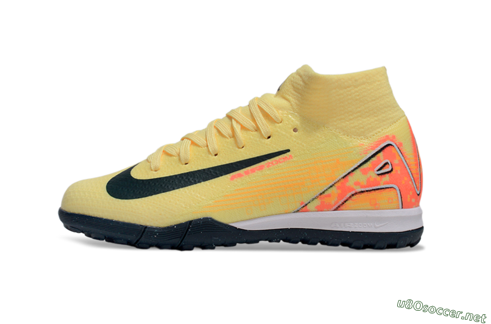 Kids Nike Air Zoom Mercurial Superfly 10 Elite TF Football Shoes - Yellow/Black/Red 0