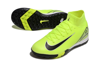Kids Nike Air Zoom Mercurial Superfly 10 Elite TF Football Shoes - Yellow/Black/Silver