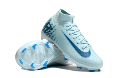 Kids Nike Air Zoom Mercurial Superfly 10 Elite FG Football Boots - Jade/Blue/White