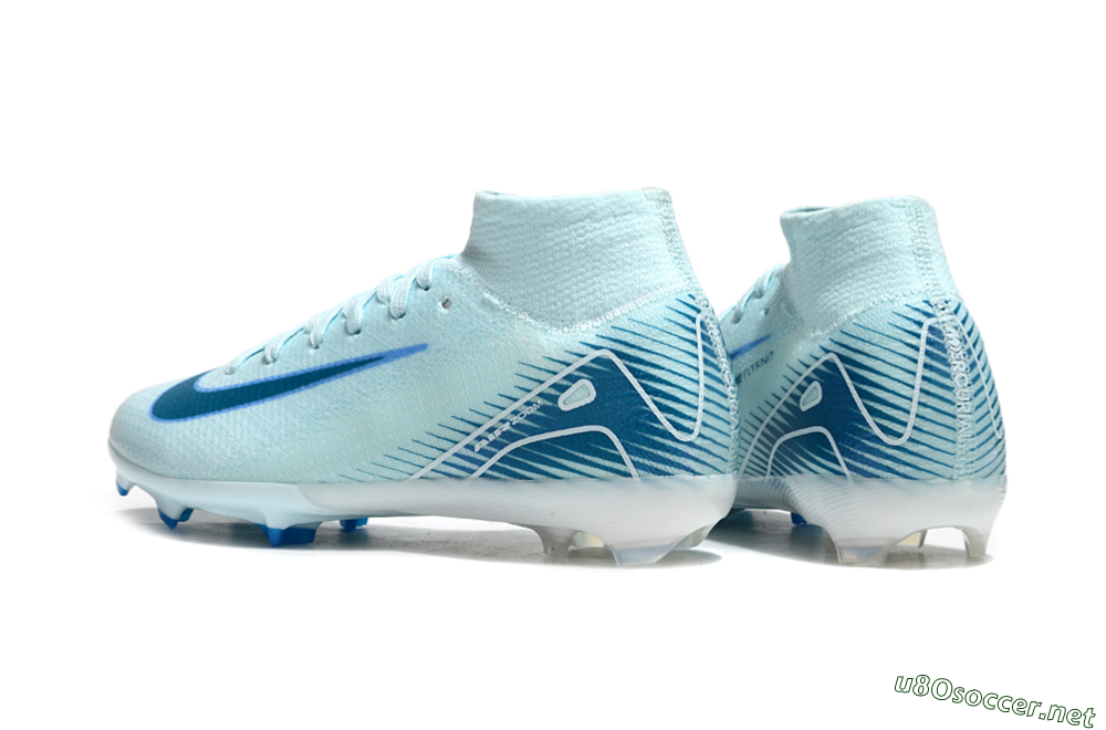 Kids Nike Air Zoom Mercurial Superfly 10 Elite FG Football Boots - Jade/Blue/White 5
