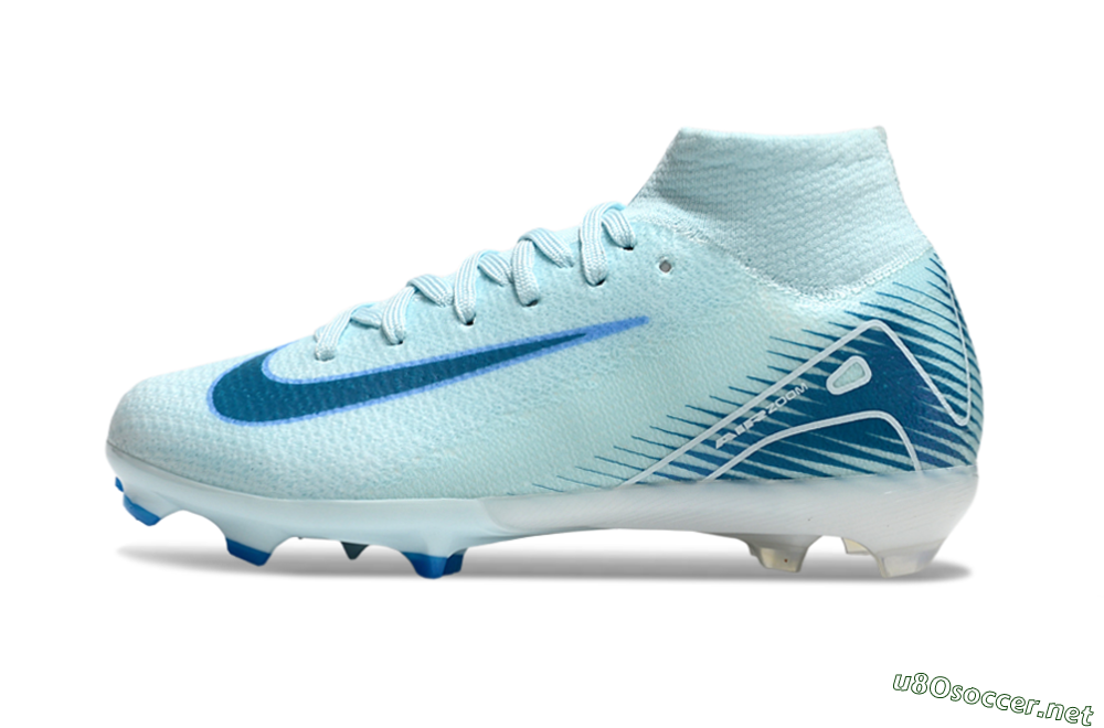 Kids Nike Air Zoom Mercurial Superfly 10 Elite FG Football Boots - Jade/Blue/White 0